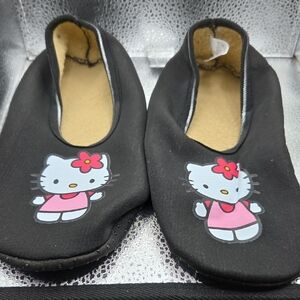 Hello Kitty Black Slippers